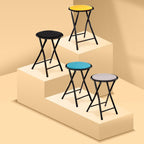 5five - Black Velvet Folding Stool