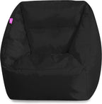 Posh Creations Coronado Bean Bag Boys and Girls Large Chair for Kids, for Gaming and Playrooms, Soft Nylon-Pink