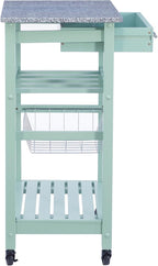 Linon Kitchen Island, Green, 15.75 x 22.83 x 33.86 Inches