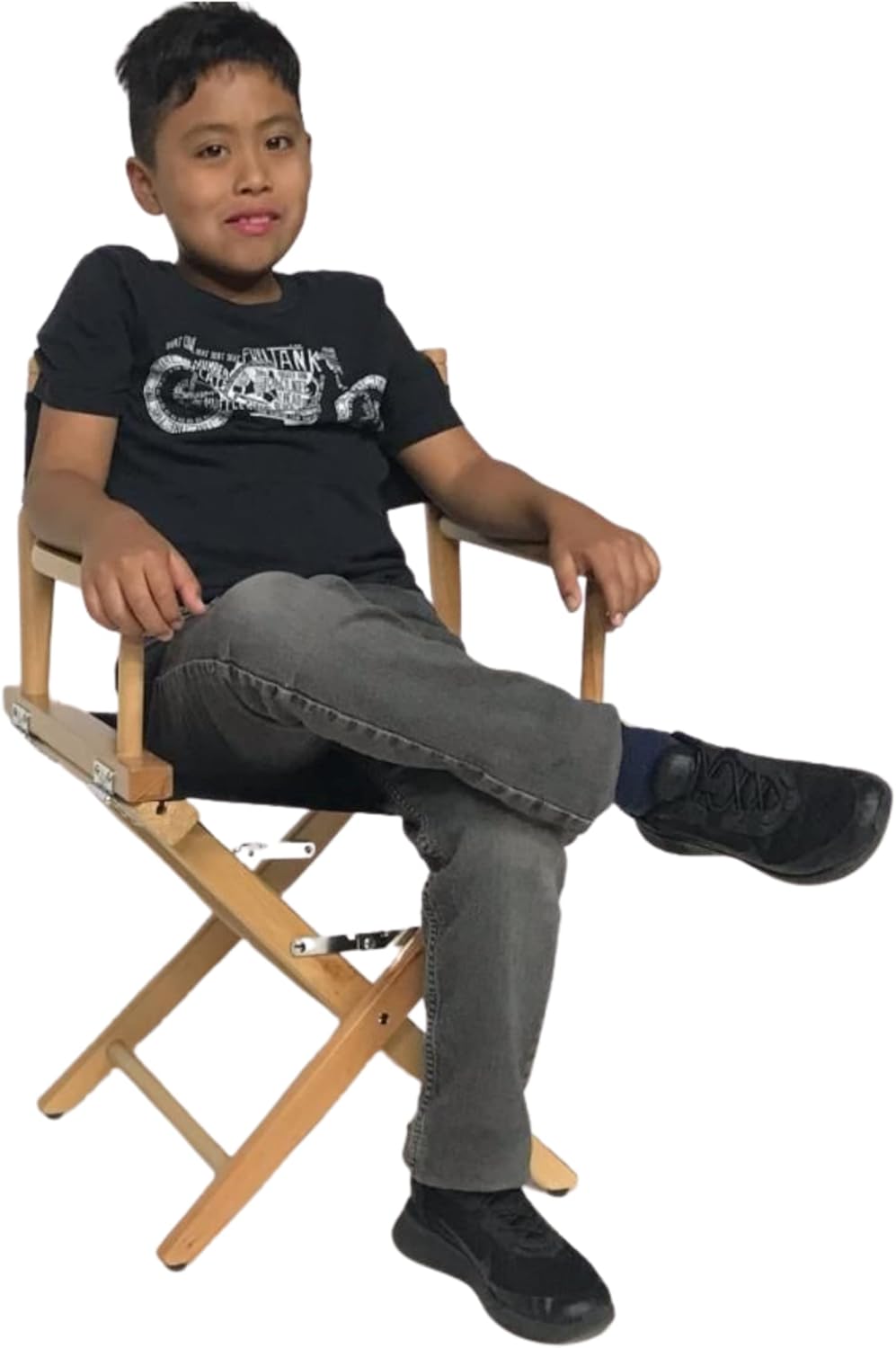 Filmcraft Junior Director's Chair - Kids and Pets - Shortest Professional Director's Chair 15.5" inch seat Height for Set, Stage and Studio
