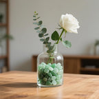 Aquarium Gravel 0.96LB Succulent Rocks Natural Pebbles Vase Filler Home Fish Tank Decor Crushed Stones Quartz Tumbled Polished Bulk - Green Aventurine