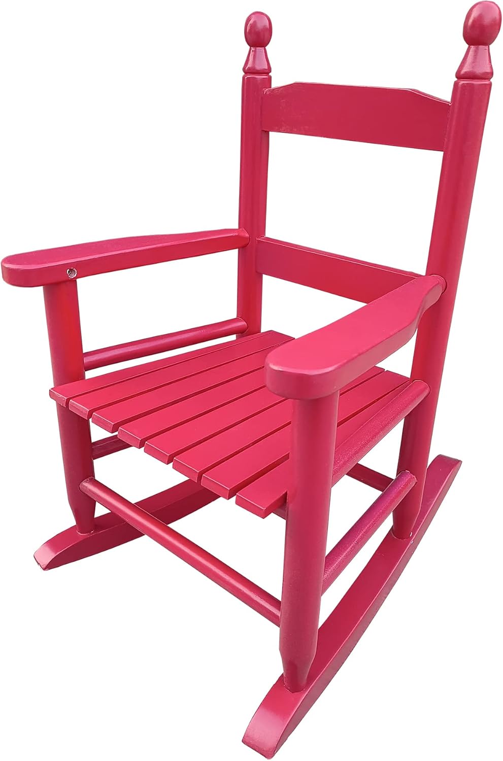 Kids Rocking Chair, Toddler Rocking Chair, Children’s Rocking Chair Porch Rocker Chair with Classic Rocker and Hardwood Construction, for Nursery, Indoor, Outdoor, Living Rooms, Bedrooms (Red)
