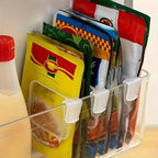10 Pcs Thick Adjustable Transparent Refrigerator Side Door Organizers, Multifunctional Storage Space Saver Bins