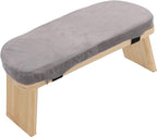 Kadimendium Meditation Bench Wooden Comfortable Folding Kneeling Stool for Relaxation Zen Practices Grey 1 Unit
