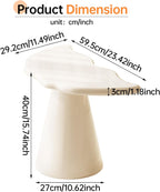 Small Side Table, Modern Accent End Table, Tapered Pedestal Sofa Beside Table for Bedroom, Living Room and Small Spaces, Easy to Assemble