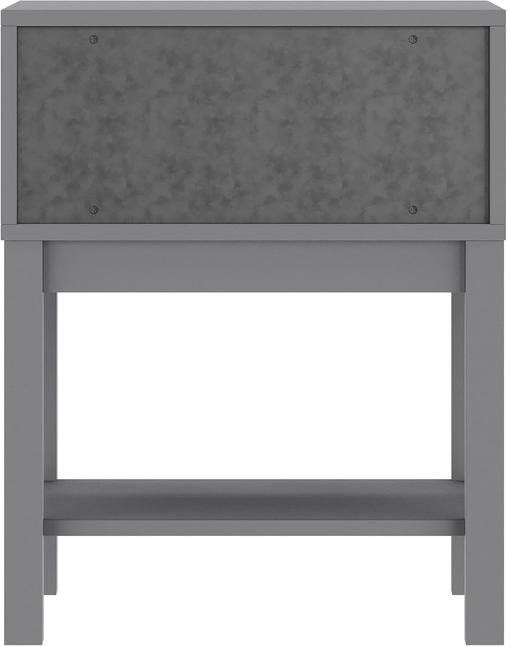 Flash Furniture Dallas Wood Nightstand Side Table, Kids Bedroom End Table with Storage Drawer and Shelf, Cutout Handle, Smooth Ball Bearing Slides, Gray