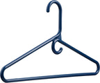 DEILSY™ Navy Heavy Duty Hangers with Hooks for Scarves & Belts – Thick and Strong Clothes Hangers for Shirts, Jackets, Pants, and Dresses – Space-Saving Plastic Hangers – Pack of 30