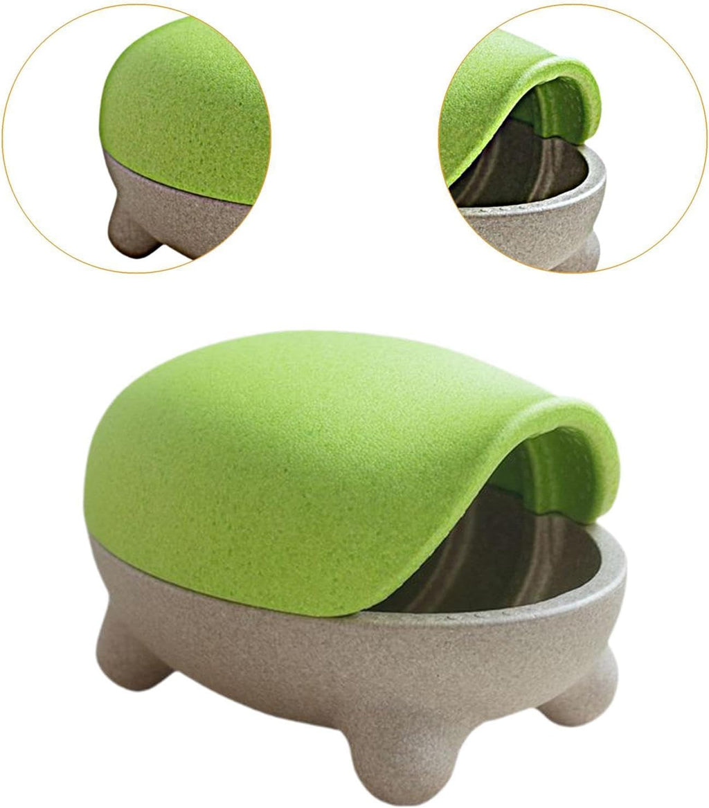 Turtle Storage Stool, Cute Creative, Multipurpose Storage Ottoman Girls Gifts, Green
