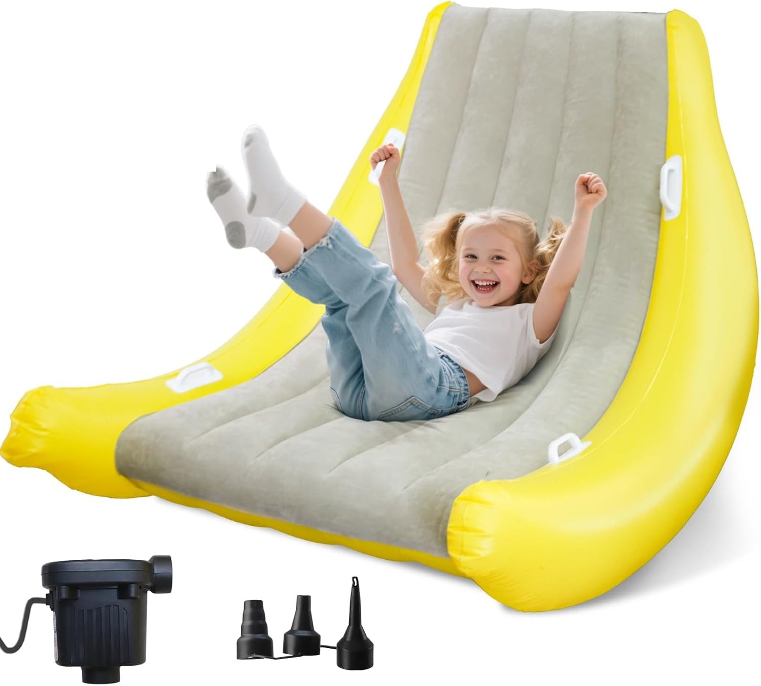 Wdmiya New Upgraded Sensory Chair for Kids, Sensory Room Children Rocking Chair, Air Cloud Inflatable Sensory Chair, Autism Sensory Products Training, Crash Pads for Toddler Old Boy Girl Gifts