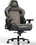 Fantasylab Big and Tall Gaming Chair 440LBS Heavy Duty High-Back Computer Chair with Memory Foam Lumbar Support, 4D Adjustable Armrests, Metal Base, Swivel & Recline for PC Gaming and Office