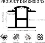 Extension Cord Holder Heavy Duty 1 Pcs, Christmas Light Storage Reels with Carrying Handle, ABS Durable H-shape Storage for Cable Management and Hose Storage, Black