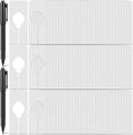 Blulu 25 Pack Closet Rack Dividers Rectangular with Marker Pen White Clothing Hanger Dividers Writable and Reusable for Sorting Clothing Size, Color