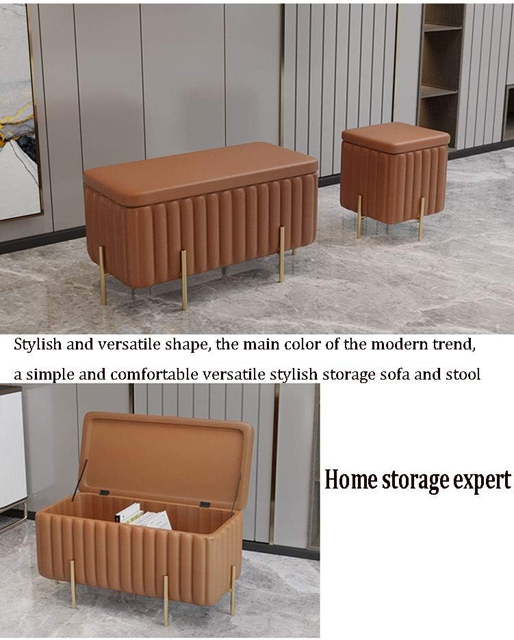 Beautify Green Velvet Footstool Pouffe Storage Stool Ottoman Cube Footrest Square Chest with Gold Legs for Bedroom, Dressing Table（Size : 45x45x42cm） (Color : Pink, Size : 45x45x42cm)