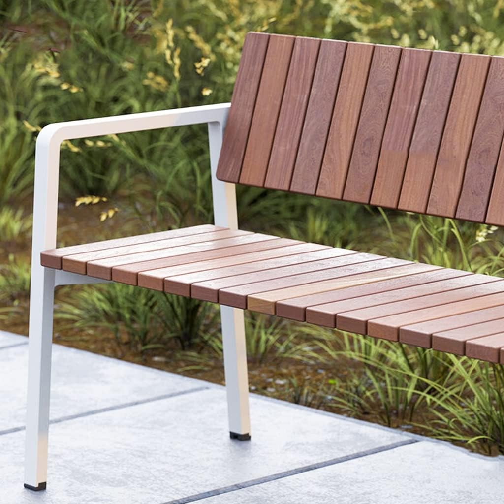 Patio Benches for Outdoors Park Chair Courtyard Garden Leisure Outdoor Bench Wrought Iron Plastic Wood Stainless Steel Simple Garden Benches for Outdoors