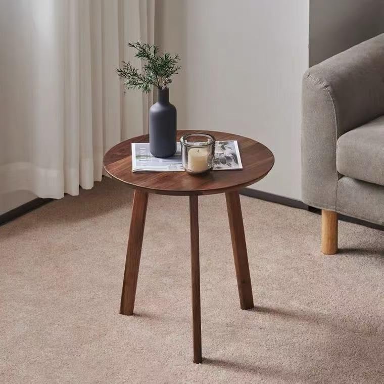 Living Room Furniture North American Three-Legged Small Table Bedside Table Sofa Side Table Living Room Computer Round Coffee Table Light Luxury Side Tables Living Room