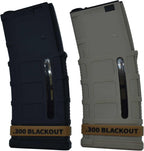 24 Pack Miaozhun .300 Blackout Magazine Marking Bands 300 BLK Magazine Caliber Identification(Coyote Brown-Black)