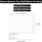 Shelf Dividers, 8 Pack Closet Organizers and Storage, Metal Closet Dividers Shelf Organizer for Wood Shelves, Linen Closet Organization Separators for Purse Handbag Sweater Clothes Wardrobe Cabinet