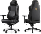 Anda Seat Phantom 4 Pro PVC Leather Gaming Chairs for Adults - Large Wide Seat Gamer Chair with Dynamic Lumbar Support, Ergonomic Video Game Seats with Magnetic Headrest - 3D Armrests, Royal Black
