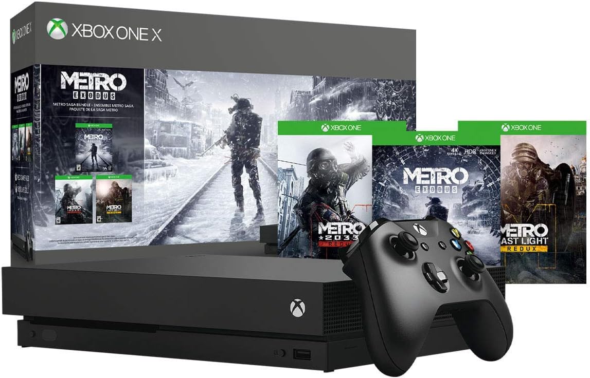 Xbox One X 1TB Console - Metro Exodus Bundle (Discontinued) (Renewed)