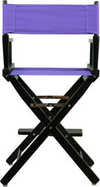 Casual Home 220-02/021-41 Director Chair 24" - Counter Height BlackFrame/Purple Canvas