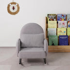 Baby Rocking Chair,Toddler Chair,Kids Chair,Kids Sofa, Shaky Metal Foot and Sherpa Fabric,Toddler Rocking Armchair for Boys and Girls Rest (Grey)