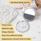 1300PCS Pearls for Crafting,White Pearl Beads with No Hole,Vase Filler Fake Pearls, Artificial Plastic Pearl Beads for Table Scatters, Wedding Party,Decoration