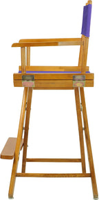 Casual Home 220-05/021-41 Honey Oak Director Chair 24" - Counter Height OakFrame/Purple Canvas