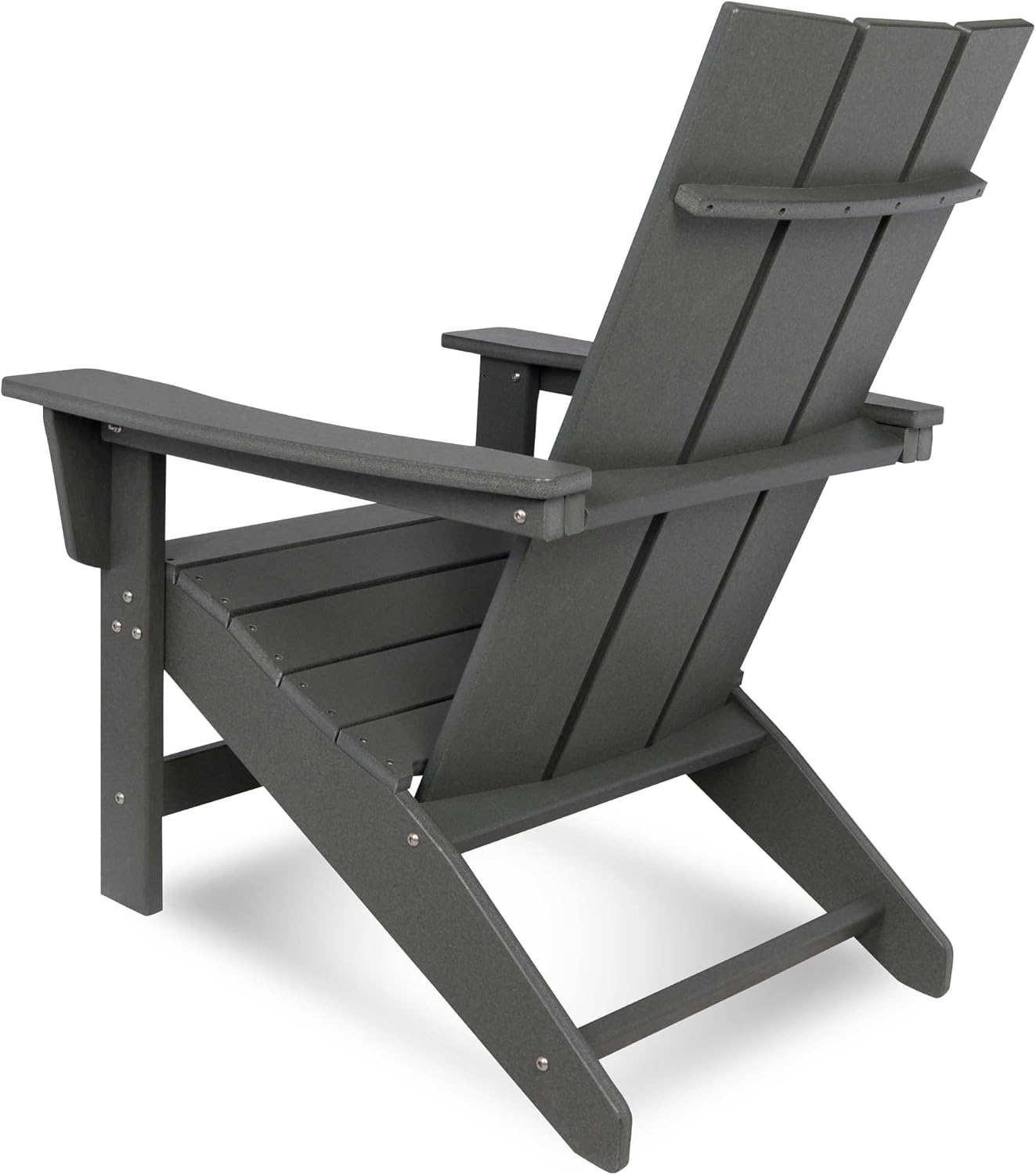 Shine Company Coastal Modern All-Weather Adirondack Chair, Gray