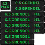12 Pack Miaozhun 6.5 Grendel Magazine Marking Bands 6.5 Grendel Magazine Caliber Identification(Black-Green)