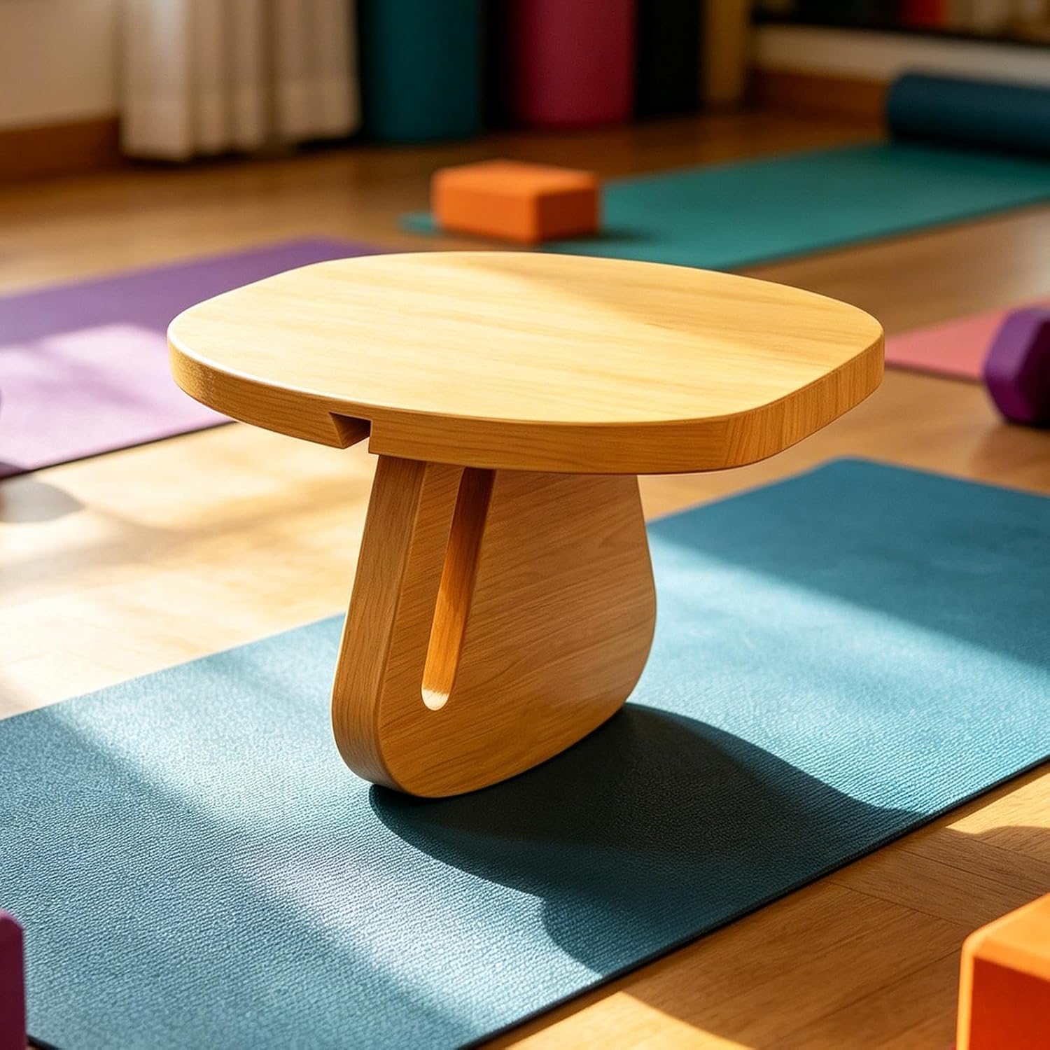 Meditation Stool – Solid Wood Kneeling Chair, Portable Prayer Seat, Zen Cushion Included | Mindfulness Practice Support, Comfortable Yoga Balance Furniture for Daily Sessions