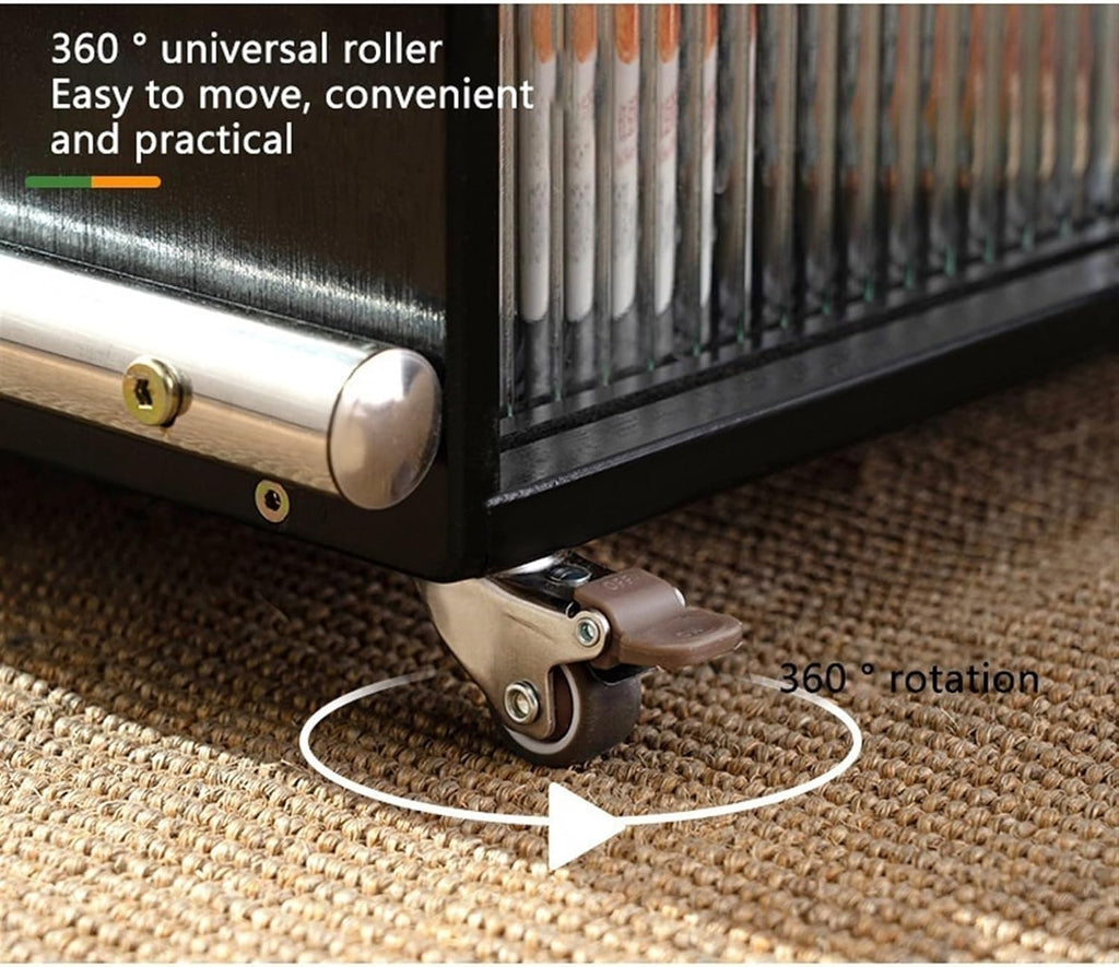 End Tables Interior ﻿, Multifunctional Sofa Side Cabinet, Movable Coffee Table, Bedside Corner Table Balcony Storage Rack, for Living Room, Kitchens Multi Scenario Use(Natural)