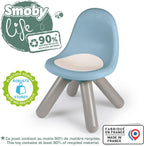Smoby Life - Children's chair in blue - Indoor and outdoor use - Anti-UV coating - Recycled material - From 18 months - Made in France