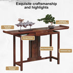 Meditation Altar Table At Home, Buddhist Style Wooden Altar Cabinet, Personal Meditation Cabinet, for Home Shrines Ancestral Halls Temples(80 * 31cm/31.5 * 12.2in)