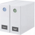 2 Pack Sheet Organizers - Foldable Storage Sheets Set Organizer for Linen Closet - King & Queen Size - Folder Keeper with Window XL - Blanket, Duvet & Pillowcases Dustproof Bedding Container - White