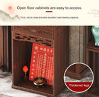 Buddhist Altar Cabinet, Floor Puja Table for Spiritual, Meditation Altar with Drawer, Buddhist Shrine Prayer Stand, for Living Room, Bedroom, Office, Bathroom(65*40*108cm/25.6*15.7*42.5in)