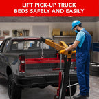 GarveeTech Truck Bed Lifter Box for Pickups Trucks, Heavy-Duty Truck Bed Lift Support 800 LBS Weight Capacity and Capacity Works On Beds, Red Black