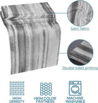 Gray Black Ombre Bed Runner King Size, Modern Abstract Art Oil Painting Bed Scarf Protector Slipcover for Bedroom Wedding Room Hotel, Bedding Runner Throws for Foot of Beds 94"x20"