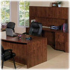 Lorell Hutch with Doors, 66 by 15 by 36-Inch, Cherry