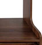Black Farmhouse Kitchen Pantry Hutch, Storage Cabinet with Drawers, Freestanding Buffet Sideboard Coffee Bar (Walnut)