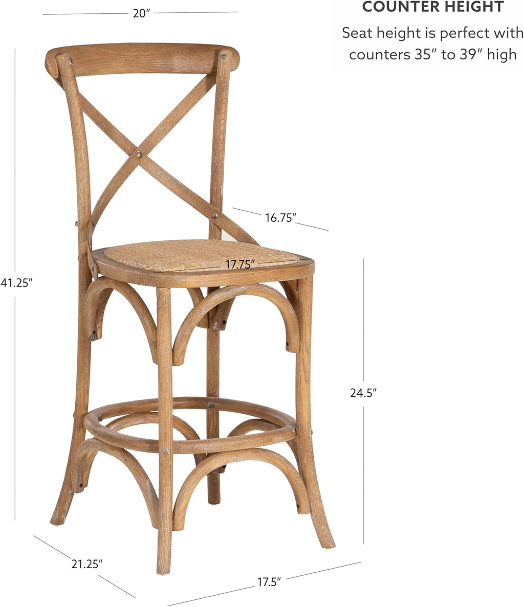 Linon Stool, Gray