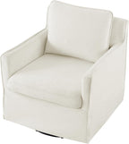 KISLOT Swivel Accent Chair with Ottoman, Rocking Recliner 360 Degree Swivel Armchair Machine-Washable Cover for Nursery Living Room Bedroom