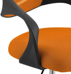 Modway Thrive Drafting Chair - Tall Office Chair for Adjustable Standing Desks in Orange