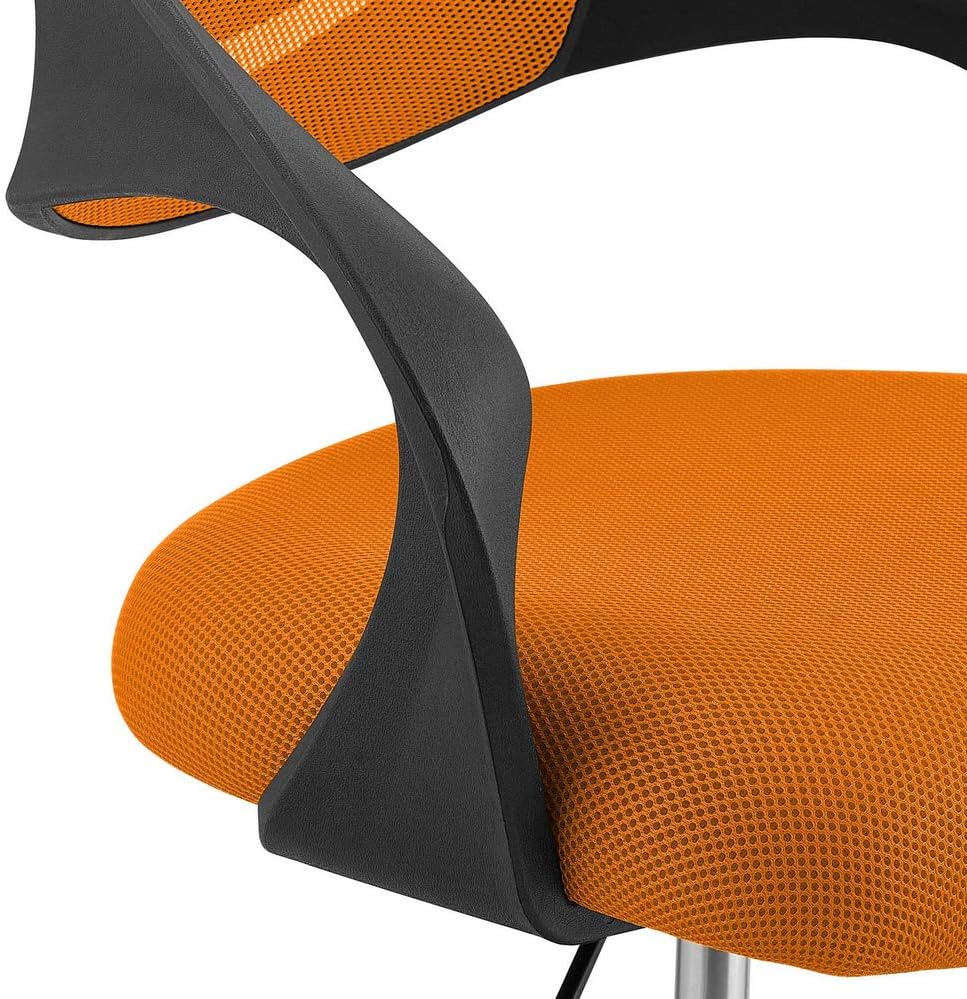 Modway Thrive Drafting Chair - Tall Office Chair for Adjustable Standing Desks in Orange