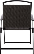 SAFAVIEH Outdoor Patio Furniture Collection – Dory Rattan Weave Folding Chair (PAT6902)