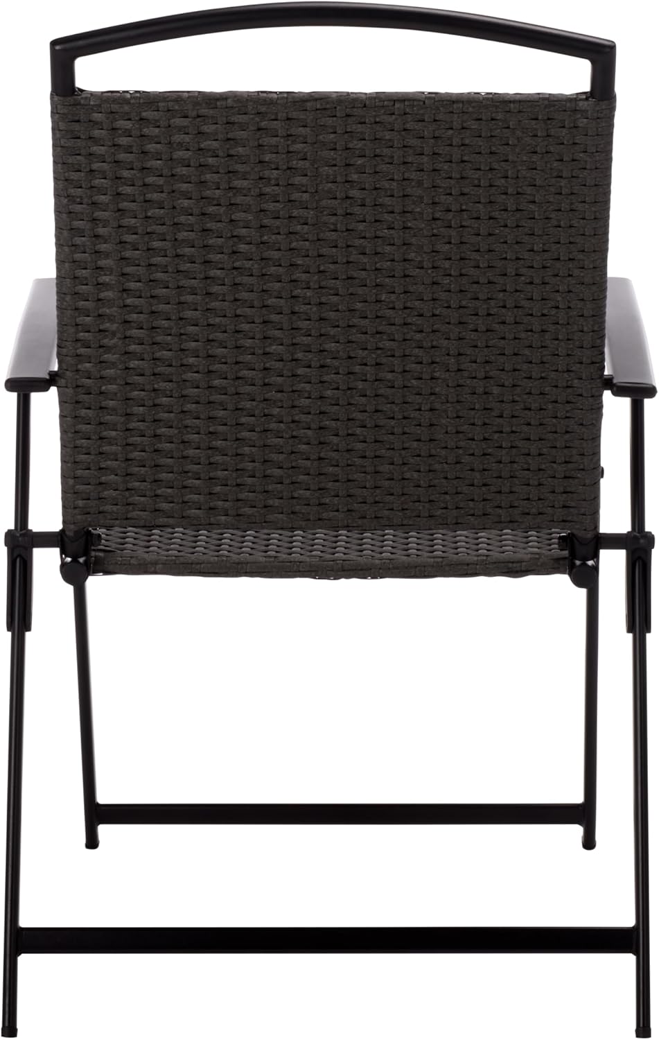 SAFAVIEH Outdoor Patio Furniture Collection – Dory Rattan Weave Folding Chair (PAT6902)