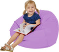 FDP SoftScape Classic 26" Junior Bean Bag Chair, Furniture for Kids, Perfect for Reading, Playing Video Games, Relaxing Alternative Seating for Classroom, Daycare, Library Home - Lavender, 10477-LV