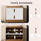 Sliding Cabinet Doors for Shelves, 20"-40" Cupboard, Folding & Sliding Design, Commercial & Residential Use, Under Counter Shielding, & Slish STO Solut
