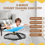Zhenx Spinning Chair for Autistic Kids (Ages 3-18) - 220lbs Capacity Sensory Swivel Seat - Sensory Toy for Teens with ADHD/Autism - Sit & Spin Calming Gift to Improve Focus & Body Balance (Blue)