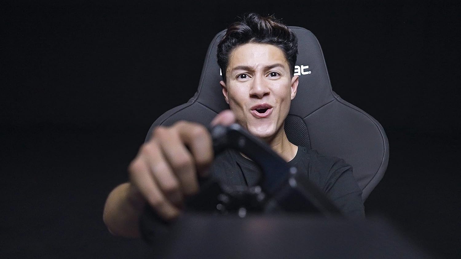 Trophy Sim Racing Cockpit | High Performance Racing Simulator Cockpit | Supports Direct Drive | Compatible with All Steering Wheels & Pedals on the Market | Supports PC & Console | Black