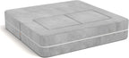 Jaxx Zipline Kids Modular Loveseat & Ottomans/Fold Out Lounger, Platinum
